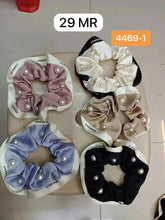 Impression Women's Pearly Colorful Scrunchies (Pack of 12)